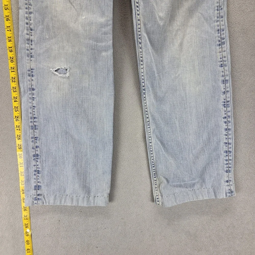 VTG Levis Engineered Jeans Blue Flap Pocket Two Horse Altered Hem Fits‎ 31x28